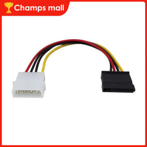 10Pcs Male To SATA 4 Pin Molex-15 Pin HDD Sata Power SATA Power Cable