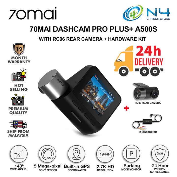 70mai Dashcam PRO PLUS+ A500S Car Recorder 1944P car camera rear