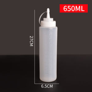 240/600ML Plastic Squeeze Bottles Condiment Dispenser Ketchup Mustard Sauce and Seasoning Bottle