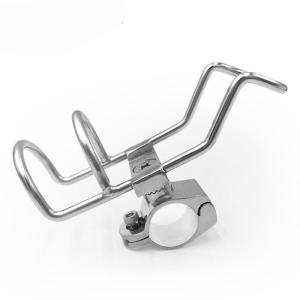 Stainless Steel Fishing Rod Holder Poles Bracket Rail Mounted Clamps on Marine Rod Holder Fishing Rod Sockets Bracket
