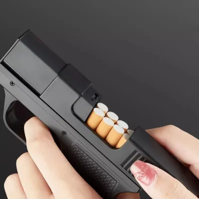 Estetix Store - Bisa COD TERMURAHHH!!!! Kotak Box Tempat RK Focus Plus Korek Api Pistol 2053 / Korek Api Unik