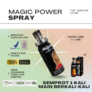 MAGIC POWER SPRAY ANTISEPTIC 15 ML / TISU SPRAY MAGIC POWER BOTOL 15ML / SPRAY MAGIC POWER PRIA TAHAN LAMA