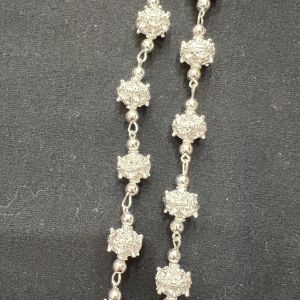 Fashion Jewele สังวาลย์ชุดไทย ลายกลมๆ เครื่องประดับชุดไทย สีทองสีเงินสีนาค