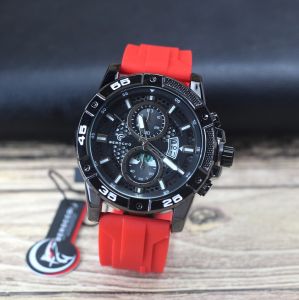 Jam tangan Pria Berocco B04 tali rubber tanggal aktif chrono off analog original