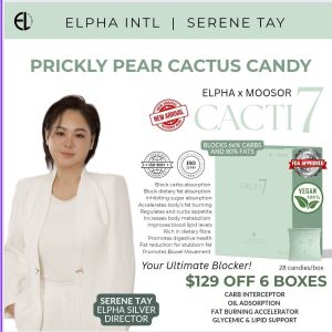 INSTOCKS🌵 ELPHA X MOOSOR CACTI7 Prickly Pear Cactus Natural Fat & Carbs Blocker Burner Candy