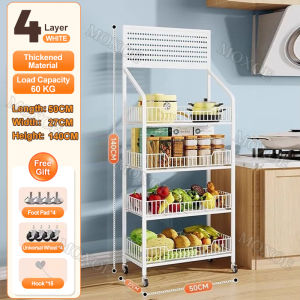 【Ready Stock】Supermarket Shelves Display Rack Supermarket Shelf Snack Shelf Beverage Small Food Toy Display Stand Kitchen Organizer Storage Rack with Wheels Kitchen Rack