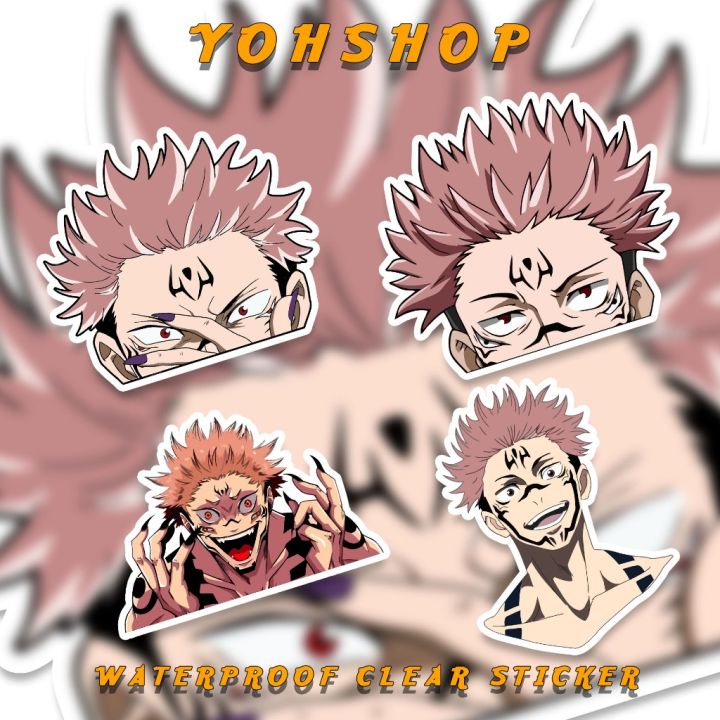 Sukuna Peeker Sticker | Jujutsu Kaisen Peek Anime Stickers | Anime ...