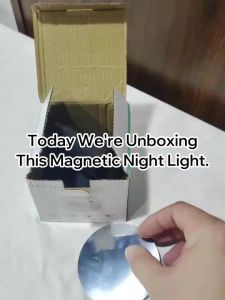 CANMEIJIA Tricolor LED Wall Light Spotlight Touch Magnetic Base USB Rechargeable Bedroom Cabinet