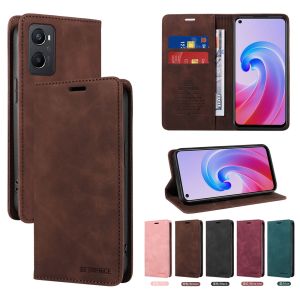 For OPPO Reno 8T / Reno 8Z 7Z 6Z 5Z / Reno 5F Phone Case Magnetic Leather Wallet Card Slot Flip Cover Casing