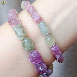 Graduation Grade Natural Freeform Duo Bao Colorful Emeralds Bracelet