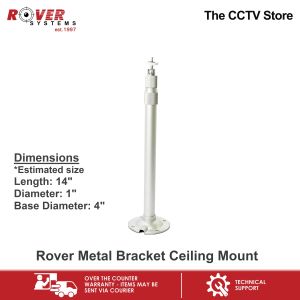 Rover Systems 14 in x 1 in x 4 in Ceiling Mount Metal CCTV Bracket
