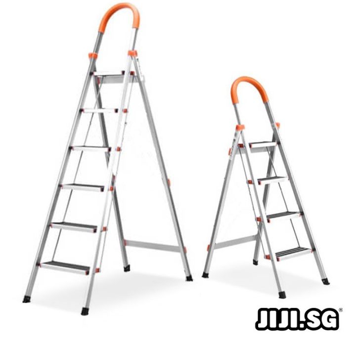 (JIJI.SG) Home Aluminium Ladder (4 Steps / 5 Steps / 6 Steps) Tools