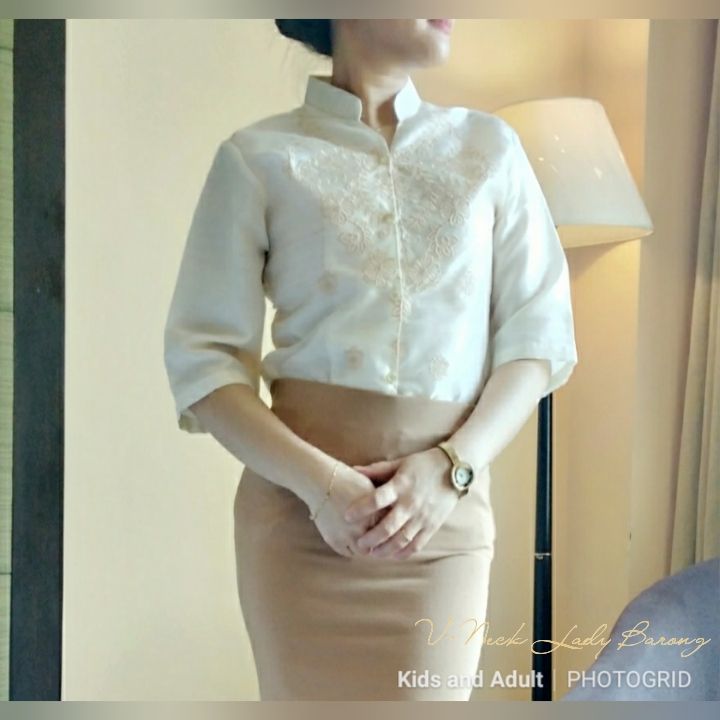 MODERN FILIPINIANA BARONG FOR WOMEN | Lazada PH