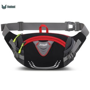 Nylon Running Item Storage Bag Lightweight Running Belt Waist Pack Portable Elastic High Capacity with Zipper for Outdoor Sport [UEB Vodool]