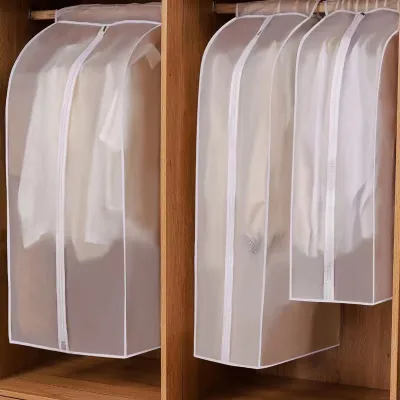 🇸🇬【SG stock】Wardrobe Clothes Dust Cover Clothes Cover Garment Bag Cloth Storage Waterproof Suit Coat Protect cover