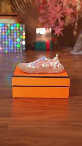 2026 New WomenS Shoes Mesh Breathable Casual Shoes Lightweight Non-Slip Thick-Soled Slip-On Cloth Shoes Versatile Round-Toe Flat Shoes