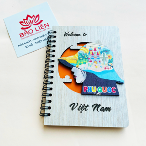Sổ lưu niệm Việt Nam chất liệu Gỗ kích thước A6 - Handmade Notebook