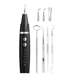 High Efficiency Dog Teeth Cleaning Kits Ultrasounds Teeth Cleaner Set USB Rechargeable for Plaque Tartar Removings