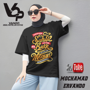 KAOS RAMADHAN MENU SAHUR DAN MENU BUKA PUASA / TSHIRT / KAOS MURAH / HARI RAYA