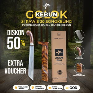 Juragan Pisau | Perkakas Golokk Rawis Kebun Baja Sup9 Potong Kayu Bambu & Berkebun Panjang 30 cm