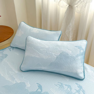 Luxury Jacquard Cooling Pillowcases for Summer Thickened Soft Breathable Pillow Cover Skin-Friendly Sleeping Pillow Cases 1/2pcs2026