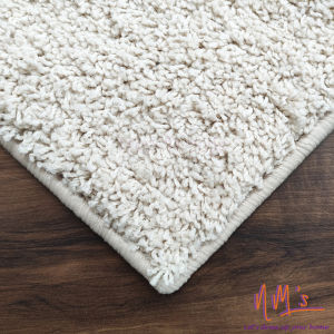 Tren-D-rugs Karpet shaggy polos modern estetik 100 cm x 200 cm anti slip alas kasur samping tempat tidur lantai lorong panjang runner koridor lobby hotel tinggi bulu 25 mm tebal minimalis - NMs