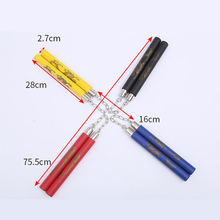 เครื่องมือกีฬา，ฟองน้ํา PVC nunchucks，มีให้สําหรับผู้ใหญ่และเด็ก，พิมพ์ ...