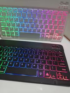 10 INCHES RGB Backlight Wireless Bluetooth Keyboard and Mouse with LED light For iPad Laptop Android Smartphone