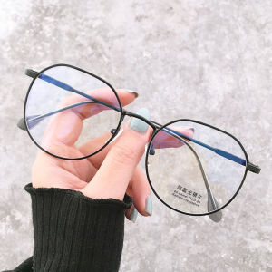 WE Kacamata Hitam Anti Blue Light Anti Radiasi Blue Ray Gaya Korea Bahan Metal Bentuk Bulat Oval untuk Pria dan Wanita K12 9026