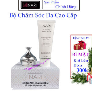 Bộ chăm sóc da cao cấp NARI . Chiết xuất thảo dược giúp da sáng bóng  căng mịn .Gồm Sữa Rửa mặt 50 ml  Kem dưỡng 30 ml