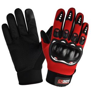 Motorcycle riding gloves v2 anti slip and anti fall racing rider gloves Touch screen safety gloves Hard fingered gloves
