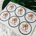 Stiker Label Makanan Bentuk Bulat Sticker Custom Kemasan Toples. 