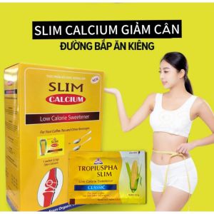 Đường Ăn Kiêng Tropiuspha Slim Classic | Gói Nhỏ 2.5g Hộp 50 Gói | Ít Calo Dùng Gia Đình Healthy