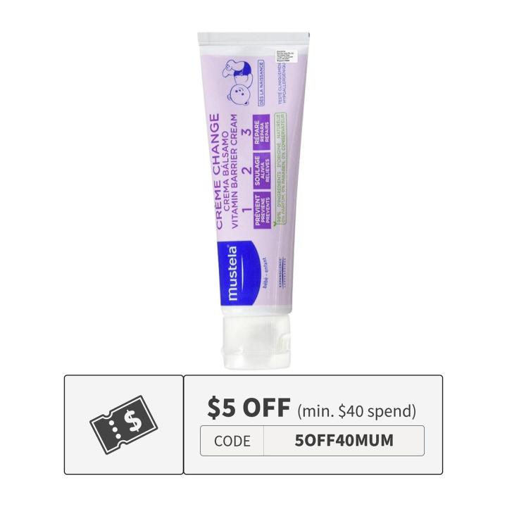 Mustela Vitamin Barrier Diaper Cream 123 By First Few Years