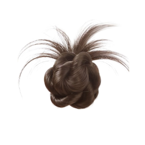 YOCKY Synthetic Messy Bun Head Wig Scrunchie Half-tie False Hair Pieces Simple Natural Low Claw Chignon Women