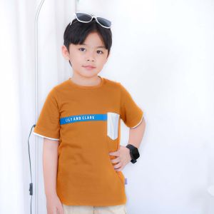 Lily And Clark Kaos Anak Laki-Laki Warna Dark Mustard - KLC76