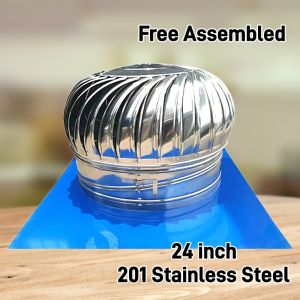Stainless Steel Unpowered Roof Ventilator Wind Turbines Ball Fan Roof Ventilator Heat Dissipation Industrial Plant Flue Exhaust Vent
