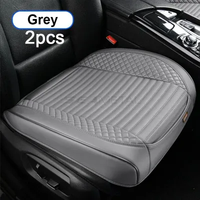 （KG)SEAMETAL Nappa Leather Car Seat Covers Interior Front Seats Cover Protector Four Seasons Breathable Automobiles Seat Cushion Mat