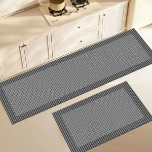 Soft diatomite floor mats nonslip absorbent stainresistant washable long kitchen mats