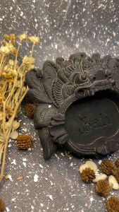 Asbak Barong bali bahan batu ukiran