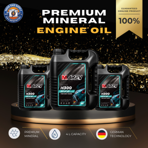 MOREV Engine Oil 4L Minyak Hitam | Mineral & Semi & Fully Synthetic | 0W-20 5W-40 10W-40 15W-40 10W-30 20W-50