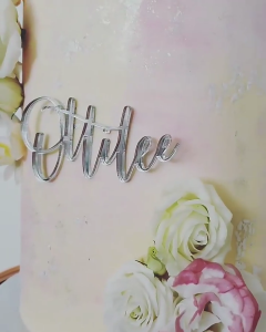 Gold Acrylic Letter Cake Toppers 26Piece Alphabets Cake Decoration Set for Customized Party Cake Decoration