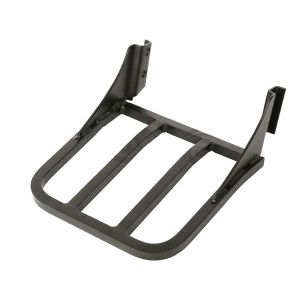 BLACK/Chrome Sissy Bar Backrest Luggage Rack Rear Carrier Shelf For Harley Sportster XL1200 XL883 Dyna Low Rider Heritage Softail
