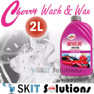 【SKIT】Turtle Wax Cherry Car Wash & Wax 2L 2 In 1 High Performance Gloss Wash & Coating 2000ML 2IN1 Turtle Car Wash And Wax Car Shampoo Turtle Wax Car Wash Car Wash Waxing Car Wash Wax Shampoo Car Care Polishes Waxes