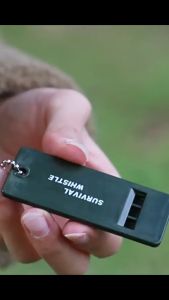 Suomi 1pc Portable Survival Whistle 3-Frequency Whistle High Decibel Whistle