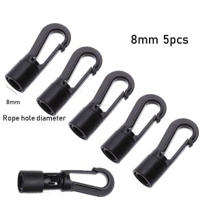 GLASSES VIEW 5/10pcs Bungee Shock Tie Outdoor Tool Plastic POM Clips Camping Tent Hook Elastic Ropes Buckles Rope Buckle Clothesline Straps Hooks