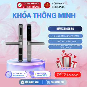 Khóa điện tử cửa nhôm Demax EL606 AG vân tay app wifi chống nước cao cấp của Đức hiện đại tiện lợi
