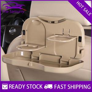 Samurry ✨Hot Sale✨ ที่วางแบบถาดรองหลังเบาะรถยนต์แบบพับได้สำหรับเครื่องดื่มที่วางแก้วอาหารแบบใหม่ขายดี