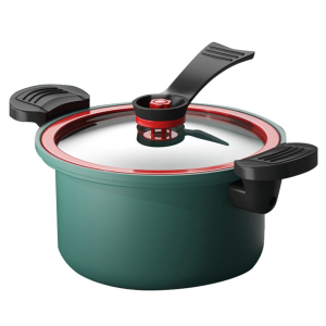ESA Panci Presto 3.5 Liter Teflon Micro Pressure Cooker Pot Tutup Kaca Anti Lengket