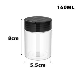 GTRBFDS Plastic Seasoning Jar Empty Portable Salt Cellar Durable 100/160/250ML Condiment Storage Bottle Kitchen